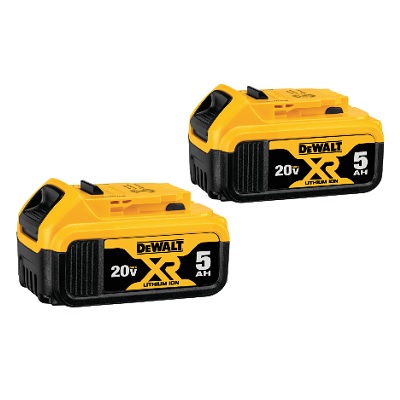 DeWalt 20V Max XR 5Ah Battery 2-Pack