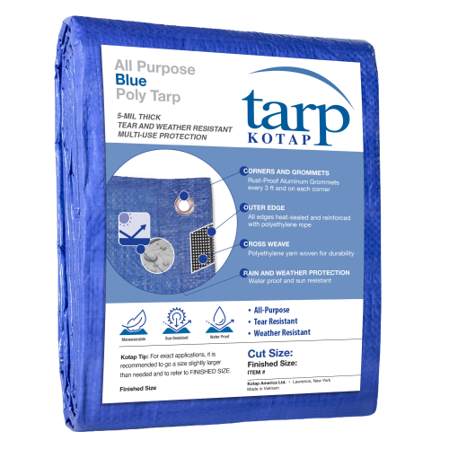 Kotap All Purpose 5 Mil Blue Poly Tarp